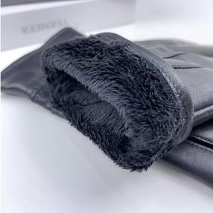 Fournisseur en gros Prix d'usine Mode Gants et mitaines en cuir souple pour hommes en cuir de mouton véritable - Product Image 4