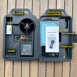 Anémomètre numérique, mesureur de débit d'air, 0,4-30 m/s, 80-5900 Ftm, instrument de mesure du vent portable - Product Image 5