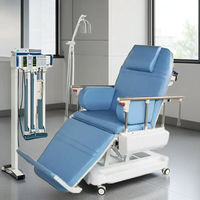Chaise électrique de dialyse d'hémodialyse de Recliner de traitement direct de don de sang d'hôpital d'usine avec le système de contrôle central
