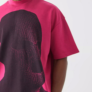 2024 été hommes personnalisé 100% coton T-Shirt grande taille goutte épaule épais surdimensionné 3D imprimé respirant léger 260 grammes - Product Image 5