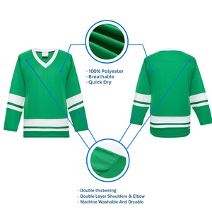 Maillot de hockey sur glace pour homme adulte léger et personnalisé, 100% polyester, design professionnel, impression par sublimation, couleurs personnalisées - Product Image 2