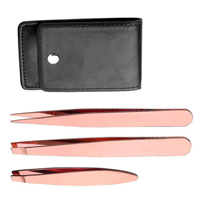 ¡Juego de pinzas para cejas de acero inoxidable de etiqueta privada al mejor precio barato de QNQ, Punta puntiaguda para uso en belleza a bajo precio! - Product Image 1