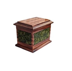 High Quality Urns Natural Polished Finishing Home Decor Solid Cremation Wood Decor for Human Ashes Storage Best Design - Product Image 2