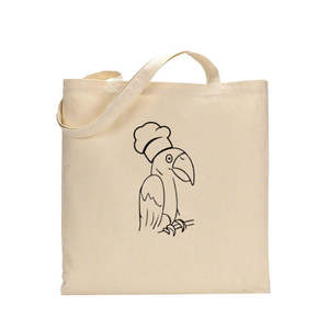 Sac fourre-tout Basic Level Black Parrot résistant à l'eau, design tendance pour enfants, idéal pour les aventures d'été et d'automne de coloriage et de peinture - Product Image 4