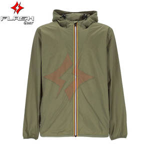 แจ็กเก็ตมีฮู้ดสำหรับเดินทางทุกสภาพอากาศของผู้ชายเสื้อกันลมน้ำหนักเบาปรับแต่งได้เปลือกรถจักรยานยนต์กันน้ำระบายอากาศขนาดพิเศษ - Product Image 1