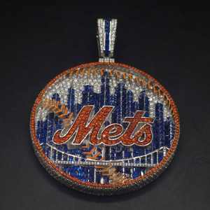 Pendentif personnalisé de luxe avec nom, testeur de diamants, argent sterling plaqué or, baguette glacée en moissanite pour un style hip-hop, cadeau parfait - Product Image 5