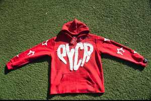 ชุดเสื้อฮู้ดฟอกสีกรดแบบสวมหัววินเทจผ้ามีฮู้ดซักได้ตามต้องการ - Product Image 2