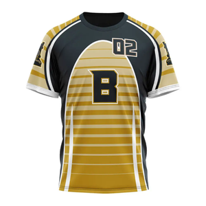 Camiseta deportiva de sublimación para hombre, diseño personalizado, tejido de poliéster transpirable de secado rápido, ropa con logotipo personalizado OEM y ODM - Product Image 1