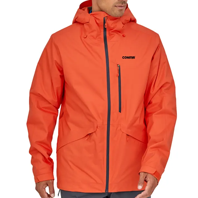 Fabriek Op Maat Gemaakte Ski-Jas Winddichte Waterdichte Snowboard Hoodie Jas Oranje Groen Blauw Oem Sneeuw Jas