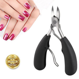Coupe-ongles de qualité supérieure épais et incarné orteil ongles en acier inoxydable coupe-ongles Double poignée à ressort pour la beauté avec Logo - Product Image 5