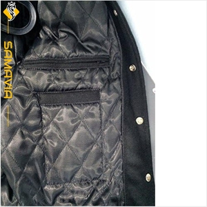 Veste universitaire SAMAVIA personnalisée OEM brodée pour hommes veste en laine d'hiver de style Letterman College - Product Image 6