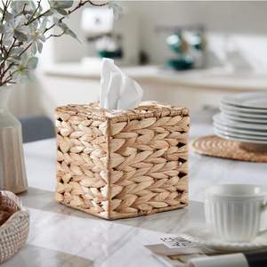 Jacinthe d'eau écologique panier de rangement de bureau organisateur boîte à mouchoirs couverture pour serviettes pour usage en cuisine - Product Image 6