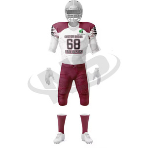 ชุดเครื่องแบบฟุตบอลอเมริกันพิมพ์ลายระบายอากาศชุดเสื้อผ้า2ชิ้นแบบมีสไตล์ - Product Image 2