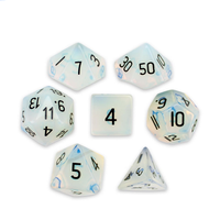 Dés en pierre de haute qualité, opale, cristal naturel, pierres précieuses de guérison reiki, pierres gravées, jeu de dés personnalisé, pierres de cristal vikings