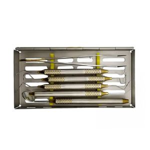 Set di strumenti per la salute di 7 strumenti per il riempimento di amalgama in vetro composito dentale Kit di vendita di fonti di alimentazione manuale - Product Image 1
