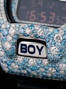 Reloj de Lujo Estilo Hiphop con Diamantes de Moissanita, Caja Estilo G, Joyería con Incrustaciones, Pasa el Test de Diamantes, Uso Diario con Correa de Goma - Product Image 6