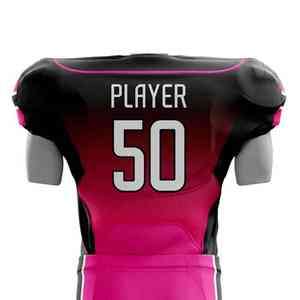 Camiseta de fútbol americano con diseño de mejores características para equipos de adultos Logotipo personalizado y número de uniforme de fútbol americano de talla grande - Product Image 3