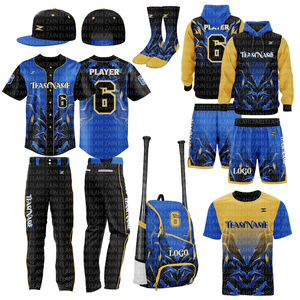 Vêtements d'équipe pour jeunes, logo de baseball, uniforme réversible, vente en gros 2024, club, logo de baseball, forfait de vente en gros, broderie OEM, imprimé, sublimé - Product Image 1