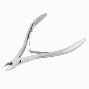 Pince à ongles à cuticules de qualité supérieure lame tranchante finition sable pince à ongles de beauté en acier inoxydable avec pochette en cuir - Product Image 3