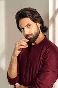 ชุดเสื้อผ้าอิสลามแบบยาวสำหรับผู้ชาย แพคีสถาน ชัลวาร์ คามีซ ระบายอากาศได้ดี ไม่ยับ ดีไซน์คอจีน ไซส์ใหญ่ ผ้าโพลีเอสเตอร์/คอตตอน - Product Image 4