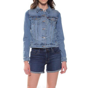 แจ็กเก็ตยีนส์ไซส์พิเศษสำหรับผู้หญิงเสื้อแจ็กเก็ตยีนส์แนวสตรีทเสื้อผ้าแฟชั่น - Product Image 1