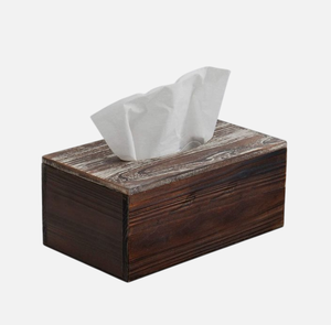 Dernière boîte à mouchoirs décorative rectangulaire support de boîte à mouchoirs en bois pour la maison cuisine bureau table à manger décor boîte de rangement de mouchoirs - Product Image 1