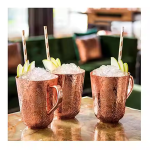 2025 Moscow Mule Copper <b>Mugs</b> Beer Cup Box Gift Set New Arrival Copper <b>Mug</b> Antique Hammered Moscow Mule <b>Mug</b> for Beer - Product Image 4