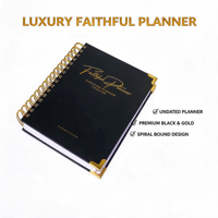 Carnet de planification spirale personnalisé, journal de pleine conscience, agenda professionnel, impression de carnet A4, couverture rigide, 120 feuilles