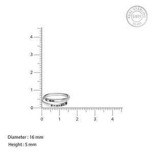 Anillo de plata en capas moderno 925 joyería apilable de plata esterlina banda elegante para mujer fiesta boda compromiso regalo uso diario - Product Image 4