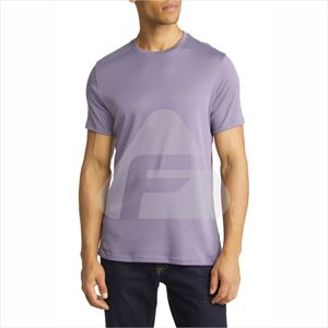 Camiseta de poliéster 100% para hombre, estilo Formal, estampado de sublimación sólido, técnica bordada, sensación de algodón, tela de punto en blanco - Product Image 1