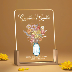 Cadre photo acrylique personnalisable avec impression de gaufrage Design personnalisé en 2 couleurs-Cadeau de fête des mères Delarchi - Product Image 4