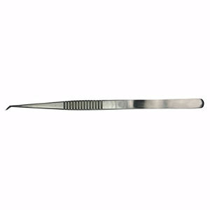 Pinzas para extensiones de pestañas de acero inoxidable de alta calidad, aplicador inclinado de fibra de volumen curvo recto, modelo para amantes de la belleza - Product Image 3