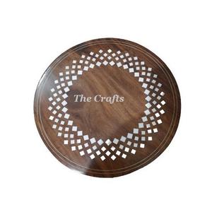 Chocolats en bois assiette de service forme ronde accessoires de table assiette à Dessert pour les ustensiles de cuisine d'hôtel - Product Image 3