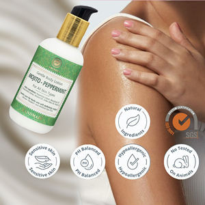 Loción Corporal Mojito Peppermint, Fórmula Revitalizante para una Piel Fresca y Refrescante, Hecha a Mano en Letonia, Ingredientes de la UE, Marca Privada, Venta al por Mayor - Product Image 1