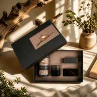 Coffret Cadeau de Luxe en Carton Rigide pour Cosmétiques, Emballage Personnalisé avec Tiroir et Insert pour Pots et Bouteilles