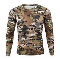 Camisetas con estampado 3D de camuflaje Vintage para hombres, mujeres y niños, ropa de calle informal de manga larga, ropa de caza a prueba de viento