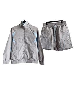 High-End Sportswear Sets Quality Nylon Windbreaker and <b>Long</b> Sleeve Jackets with Breathable <b>Shorts</b> Windproof Tracksuits - Product Image 1