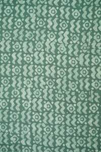 Tissu imprimé bloc main couleur vert clair pour vêtements et robes pour femmes en vente en gros célèbre en Afrique - Product Image 3