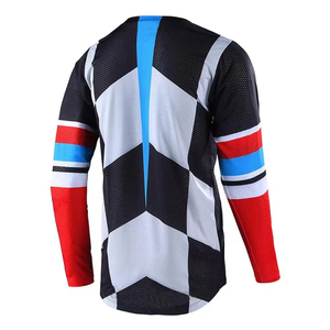 เสื้อมอเตอร์ครอสผ้าเจอร์ซี่ย์100% ผ้าโพลีเอสเตอร์ตาข่ายมีโลโก้ออกแบบได้ตามต้องการ - Product Image 6