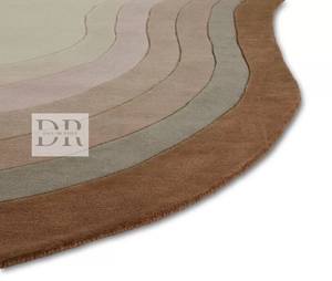 Tapis moderne fait main en 100 % laine de Nouvelle-Zélande, forme personnalisée, design ombragé, très résistant, lavable, antidérapant pour sol domestique - Product Image 6