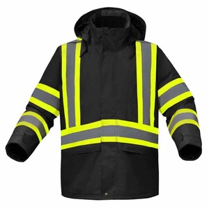 Waterproof Breathable <b>Lightweight</b> SoftShell Reflective <b>Hi</b> <b>Vis</b> CE Certified Construction Safety <b>Jacket</b> for Unisex - Product Image 1
