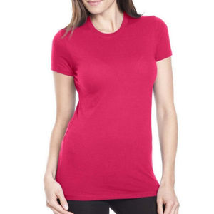 Camiseta de calidad superior Camiseta de manga corta de secado rápido y tela suave de algodón de diseño simple para mujer - Product Image 4