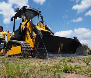 รถตักล้อยาง JCB 1CX น้ำหนักใช้งาน 2850 กิโลกรัม พร้อมระบบขับเคลื่อนสี่ล้อ และประตูข้างเพื่อความปลอดภัยเป็นพิเศษ - Product Image 1