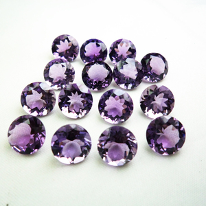 Amatista brasileña, piedra preciosa suelta, corte brillante redondo, 5-12mm, anillo de tamaño mixto, colgante, fabricación de joyas, amatista púrpura de alta calidad - Product Image 4