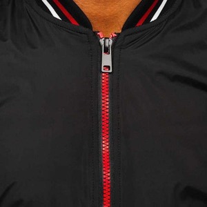 Blouson aviateur décontracté pour homme en polyester de haute qualité avec col montant et logo frontal - Réversible, imperméable et élégant pour un usage quotidien - Product Image 5