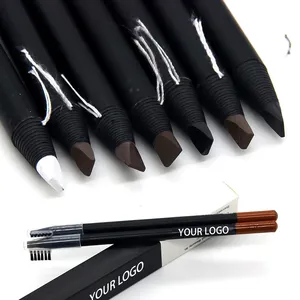 OEM custom peel off private label china best waterproof white black marker brow mapping tool eyebrow pencil for Microblading