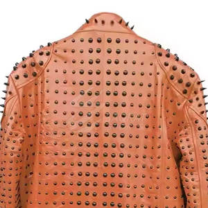 Veste en cuir confortable sur mesure pour hommes Veste d'hiver respirante à manches longues pour vente en ligne - Product Image 6