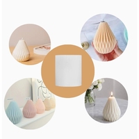 SC ECOMMERCE Set aus 3 Konischen Kunstkerzenformen Wiederverwendbare DIY-Kerzensets für Wachsmodellierung WE-N96B-OTQV
