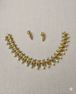 Luxury American Diamond Necklace Earrings <b>Set</b> Women High Luster Cubic Zirconia Jewelry Gold Plated Ethnic Elegant Wedding Party - Product Image 4