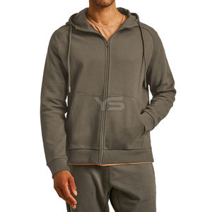 High Quality Fleece Fabric <b>Hoodie</b>-Streetwear 100% Cotton Fleece <b>Hoodie</b>-Men's Fashion <b>Zippered</b> <b>Hoodie</b> With Multi Color Option - Product Image 2